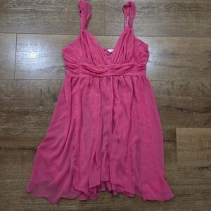 Victoria's Secret Pink Sheer Coquette Baby Doll Chemise Slip Sm Glinda Soft Girl